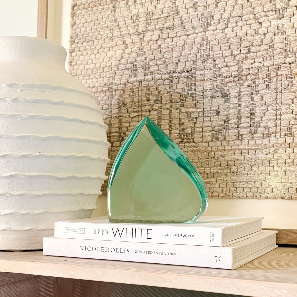 Green Glass Sculpture