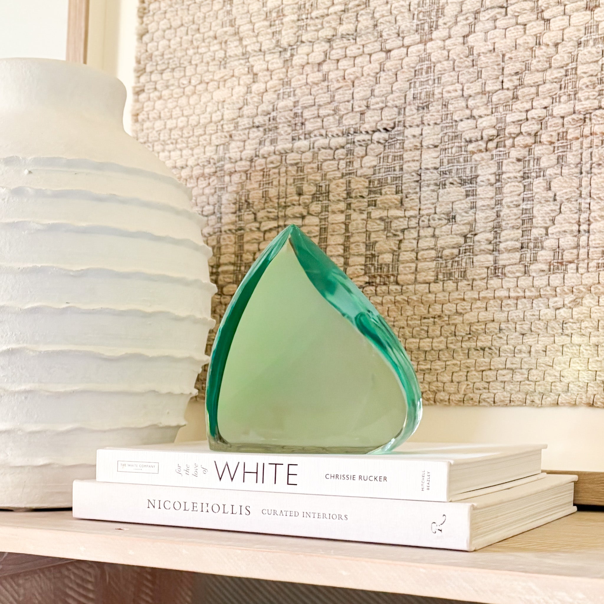 Green Glass Sculpture