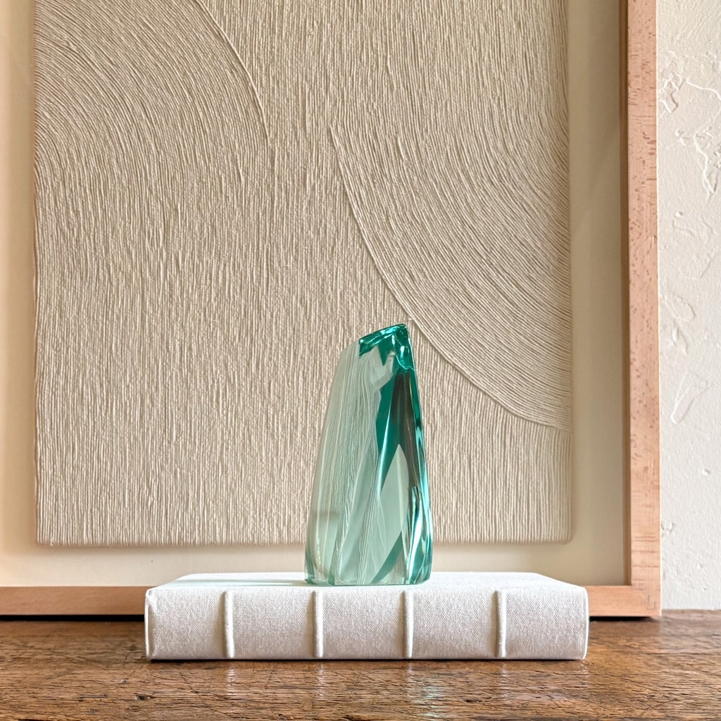 Green Glass Sculpture