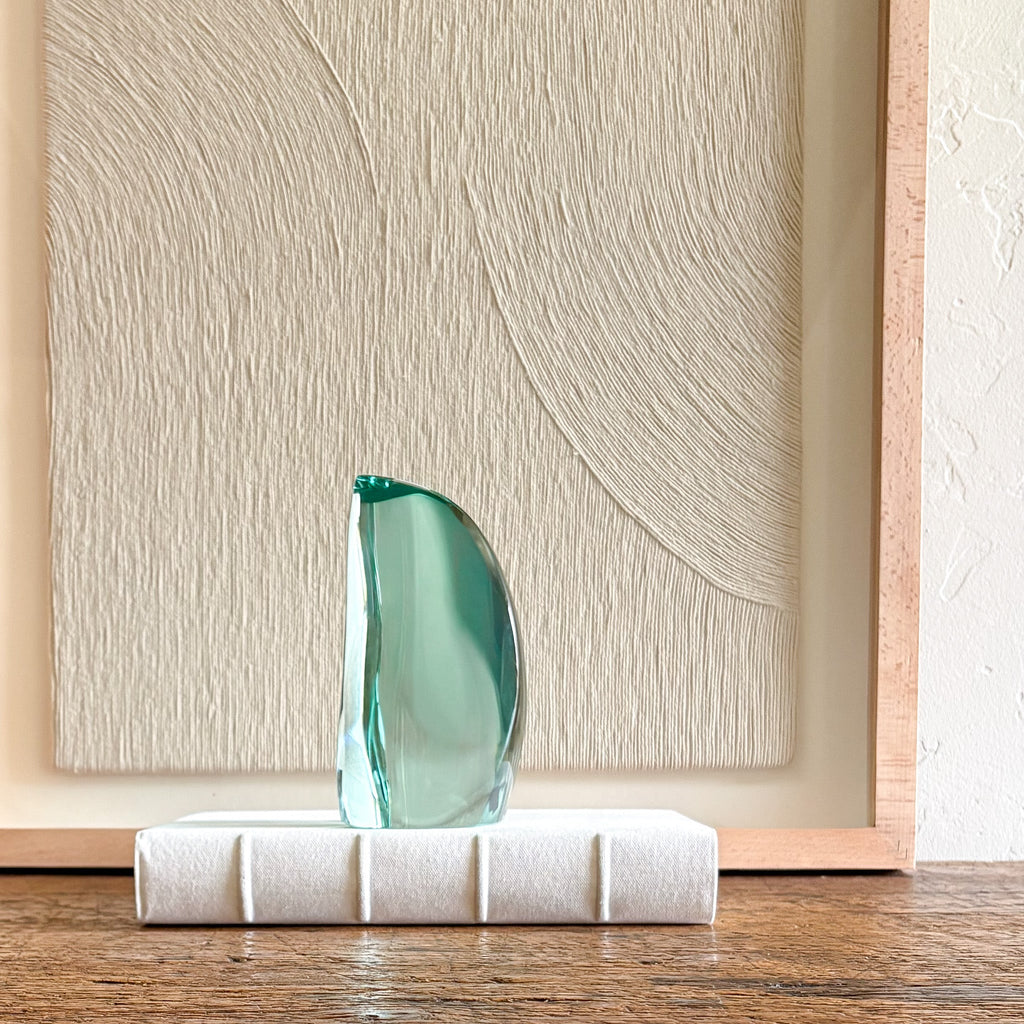 Green Glass Sculpture