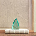 Green Glass Sculpture