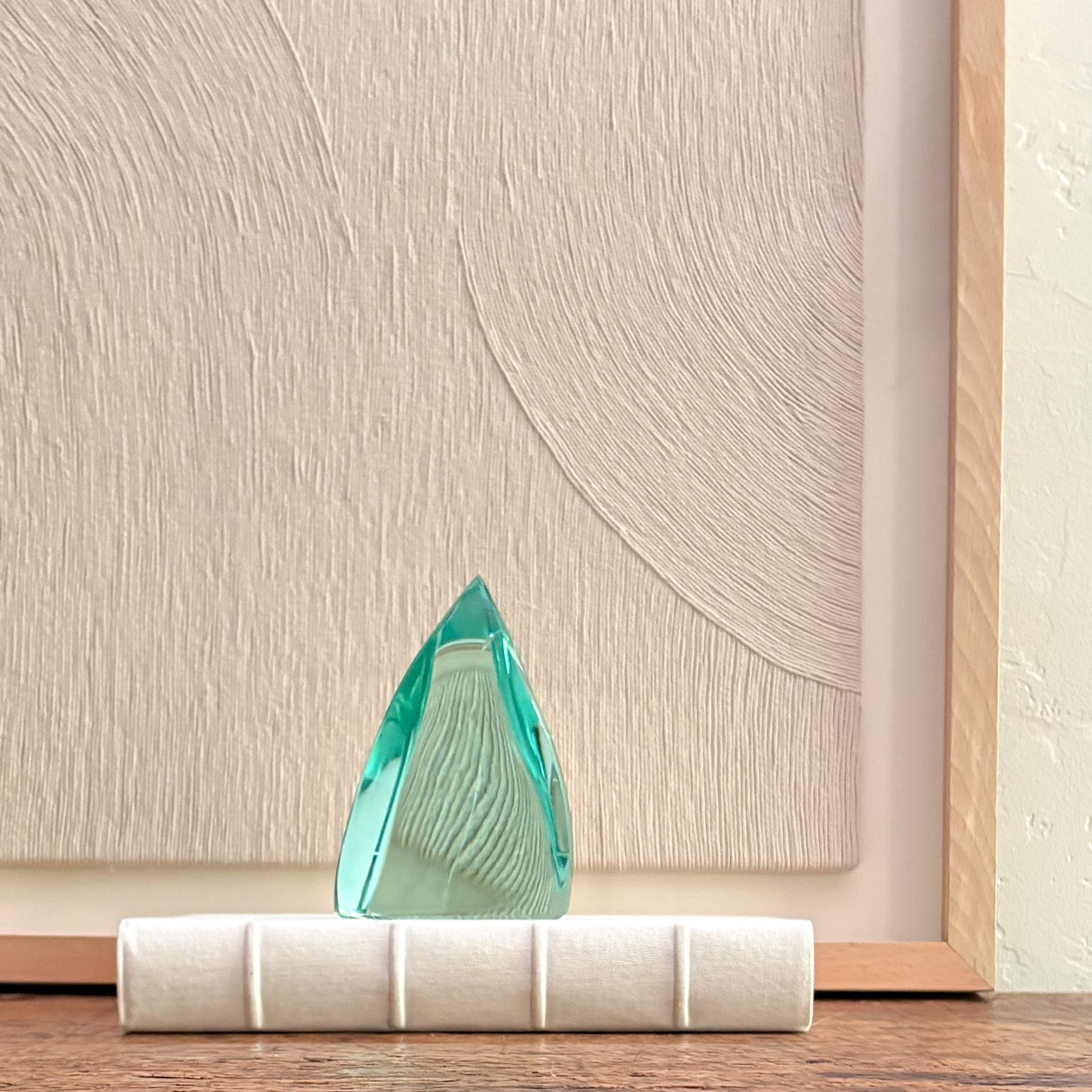Green Glass Sculpture