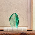 Green Glass Sculpture