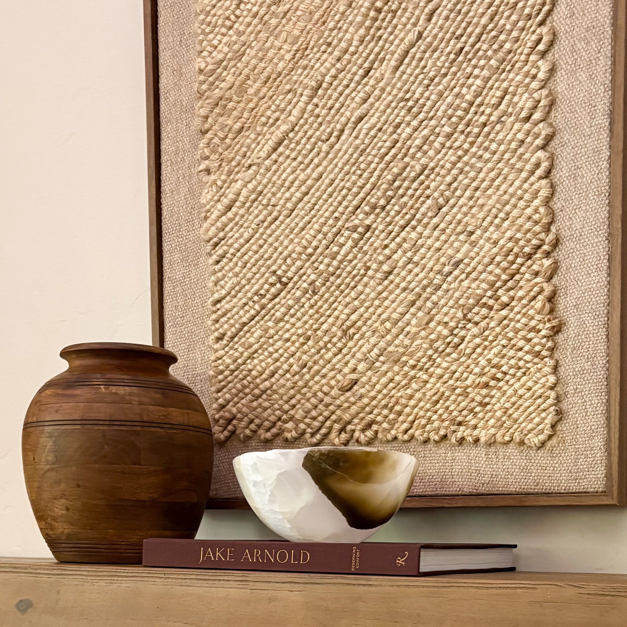 Hand Carved Olive Onyx Bowl