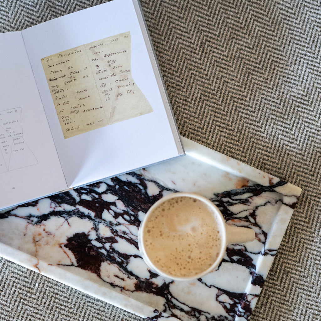 Large Calacatta Viola Marble Tray