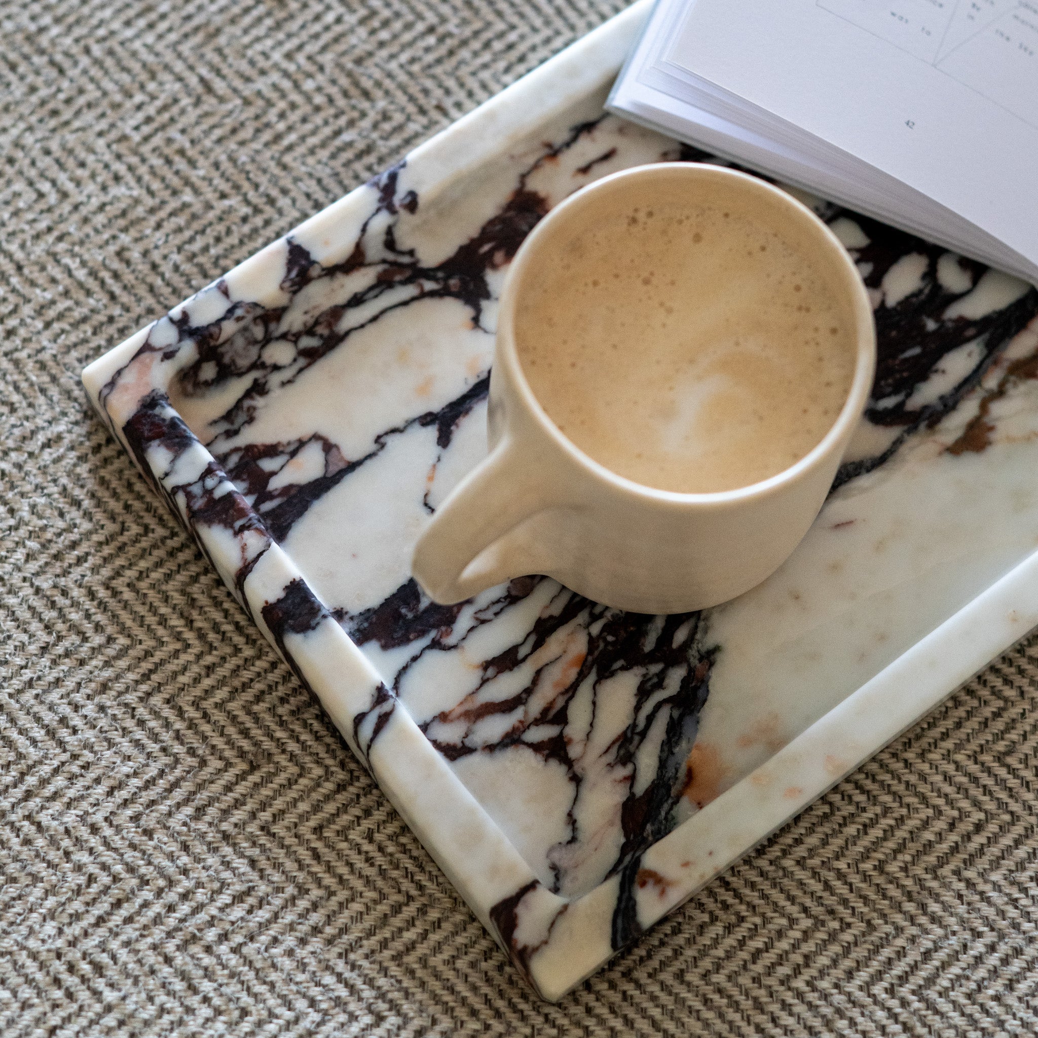 Large Calacatta Viola Marble Tray