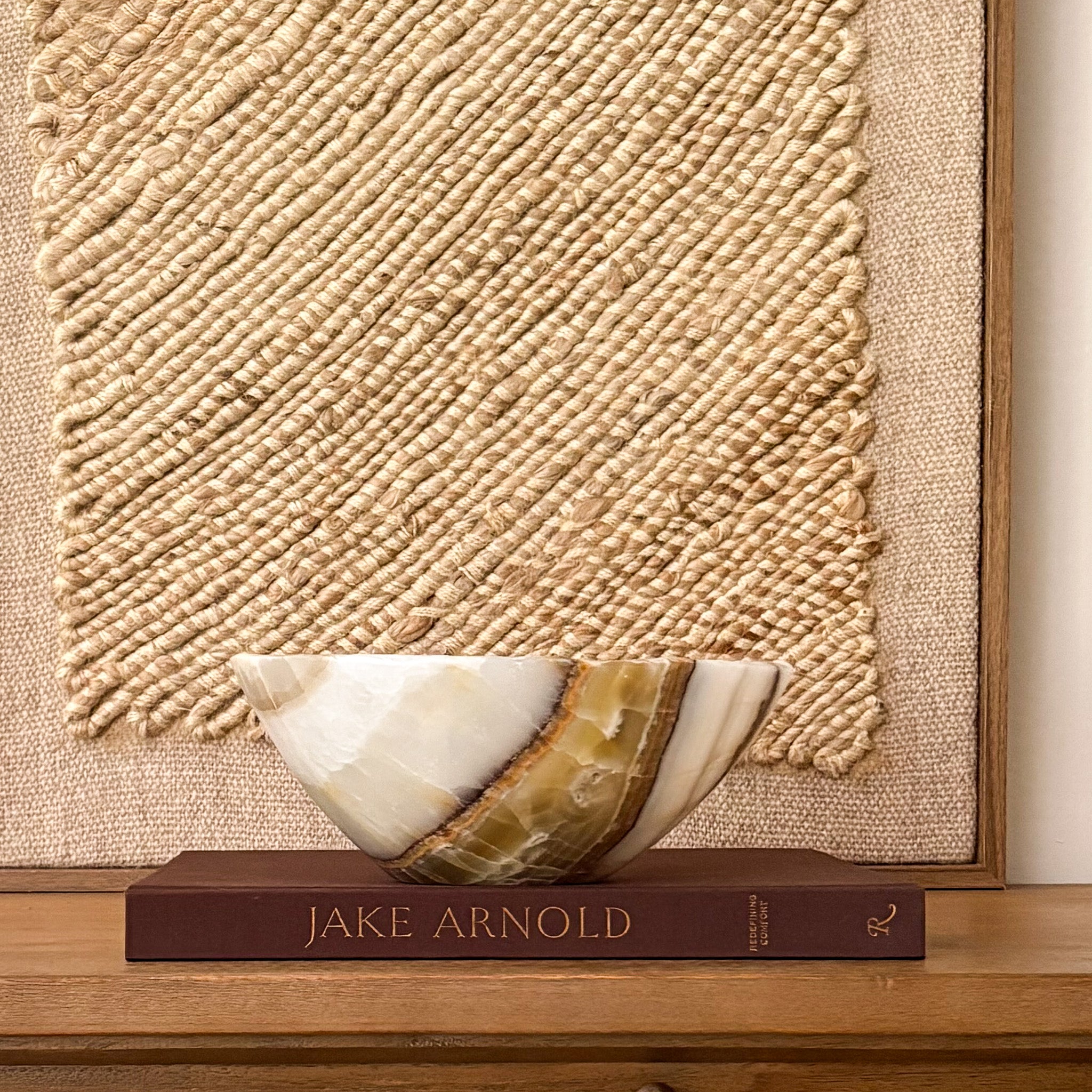 Hand Carved Olive Onyx Bowl